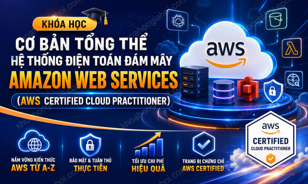 Khóa Học Cơ Bản Tổng Thể Hệ Thống Điện Toán Đám Mây Amazon Web Services (aws Certified Cloud Practitioner)