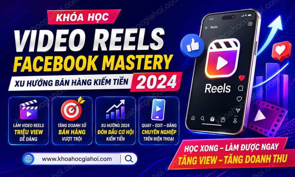 Khóa Học Video Reels Facebook Mastery – Xu Hướng Bán Hàng Kiếm Tiền 2024