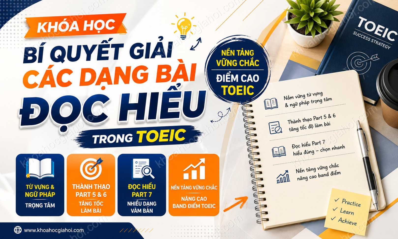 Khóa Học Bí Quyết Giải Các Dạng Bài Đọc Hiểu Trong Toeic