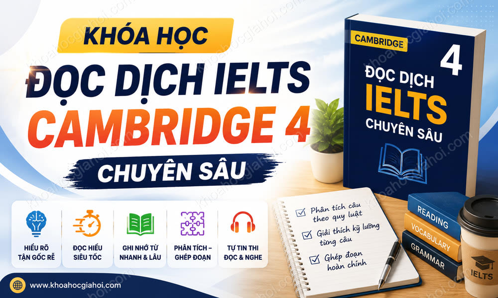 Khóa Học Đọc Dịch IELTS Cambridge 4 Chuyên Sâu