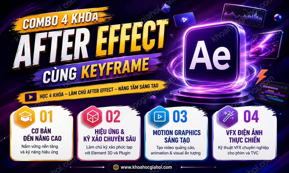 Combo 4 Khóa After Effect Cùng Keyframe