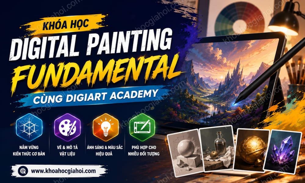 Khóa Học Digital Painting Fundamental Cùng Digiart Academy