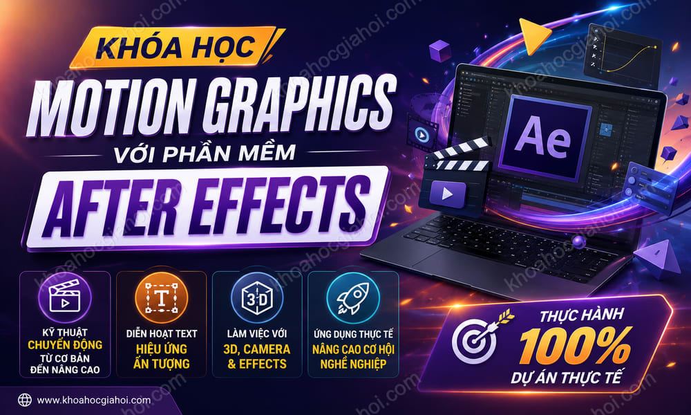 Khóa Học Motion Graphics Với Phần Mềm After Effects
