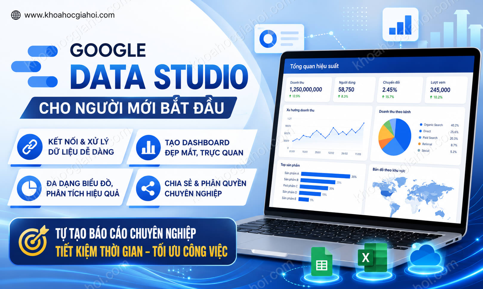 Google Data Studio Cho Người Mới Bắt Đầu
