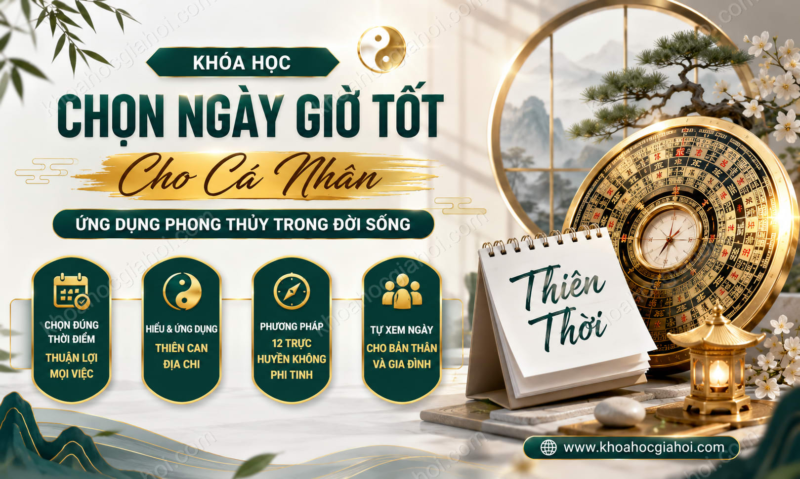 Khóa Học Chọn Ngày Giờ Tốt Cho Cá Nhân – Ứng Dụng Phong Thủy Trong Đời Sống