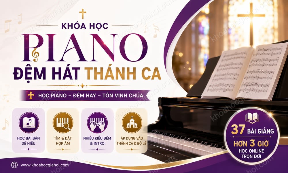Khóa Học Piano Đệm Hát Thánh Ca