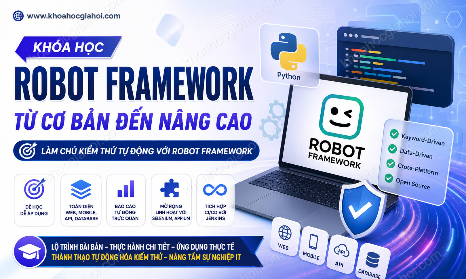 Khóa Học Robot Framework Từ Cơ Bản Đến Nâng Cao (tiếng Việt)