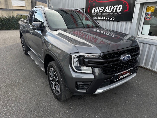 Ford Ranger Super Cabine 2.0 EcoBlue 205 cv BVA e-4WD WILDTRACK tva récupérable full options