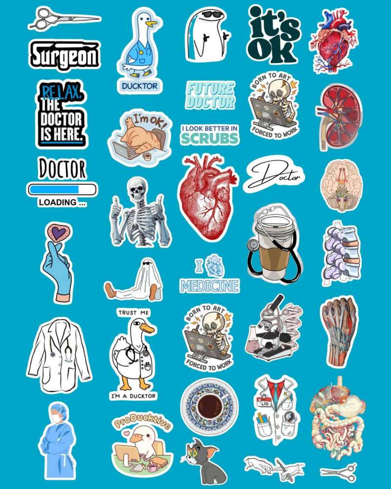 استيكرات كلية الطب 