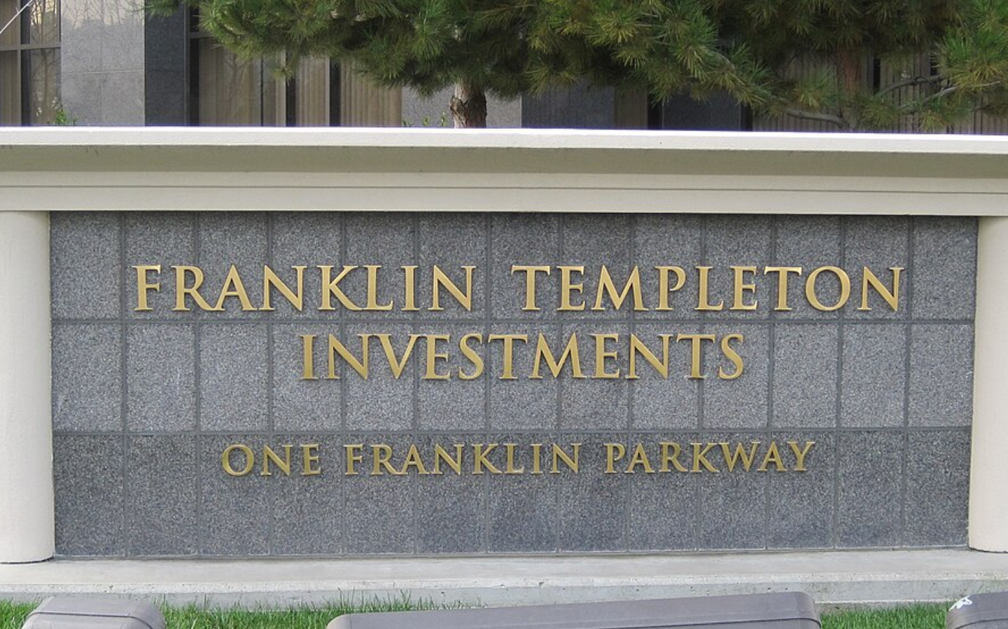 Franklin Templeton Investments headquarters sign, San Mateo California