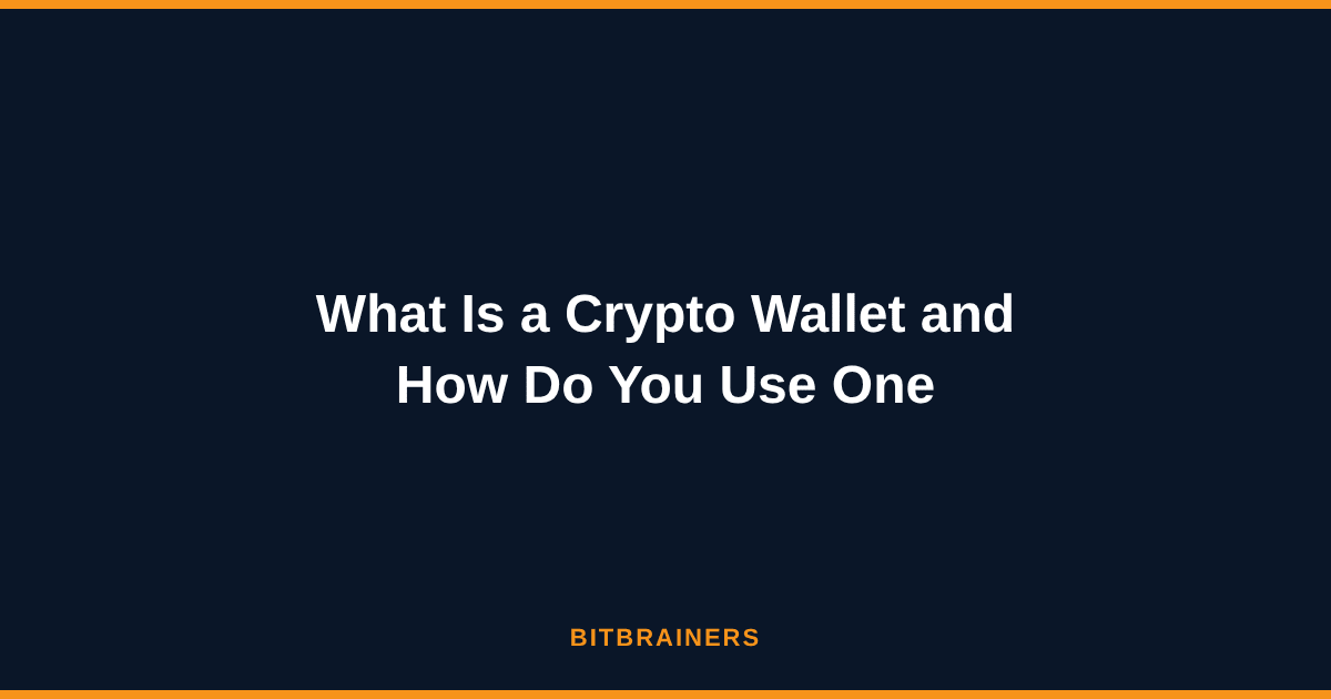What Is a Crypto Wallet and How Do You Use One