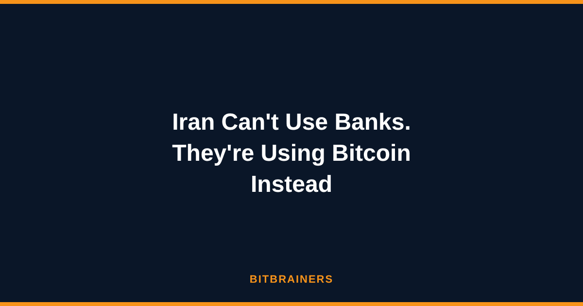 Bitcoin as Geopolitical Settlement Asset amid Iran Tensions
