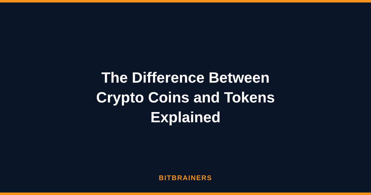 The Difference Between Crypto Coins and Tokens Explained