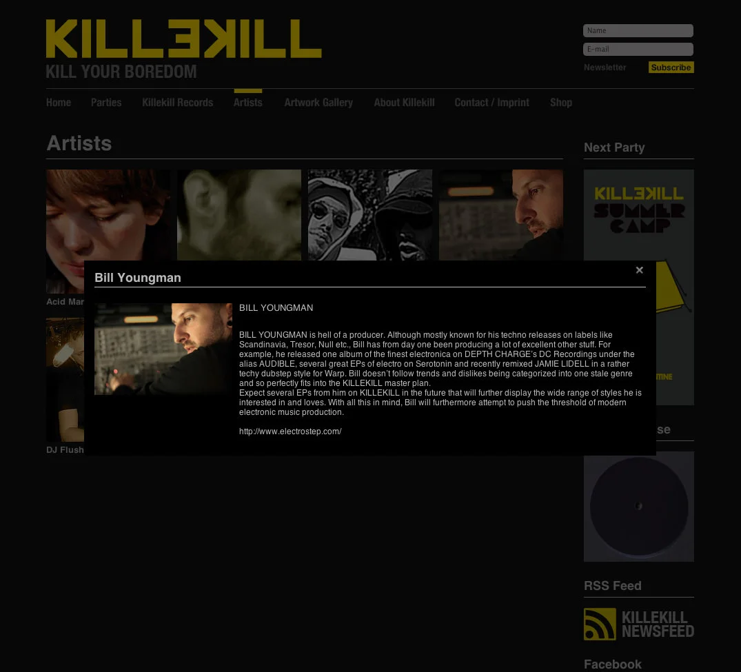 killekill.com - Artist Details