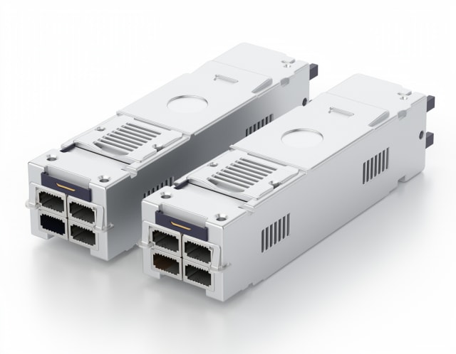 Coherent Optical Transceivers — illustrative product-family rendering; not exact OEM equipment