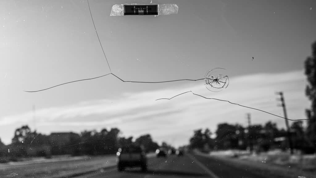 cracked windshield