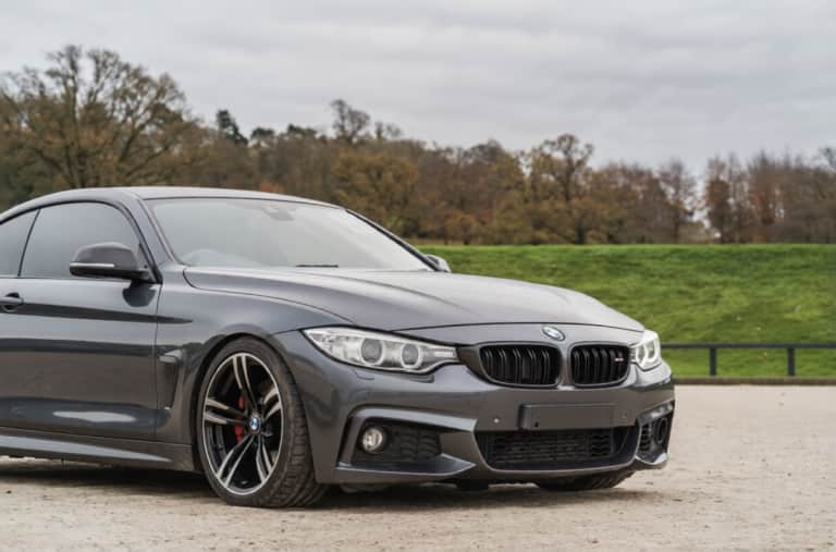 A Gray BMW 4 Series Is Displayed At The Chester Car Auction