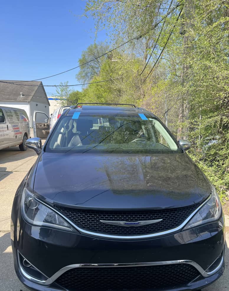 our technician replaced a winshield