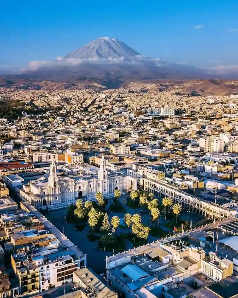 Stunning view of Arequipa, Peru