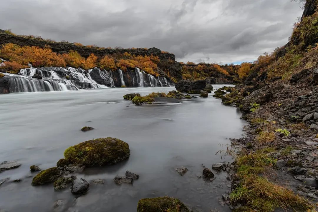 Hraunfossar waterfalls