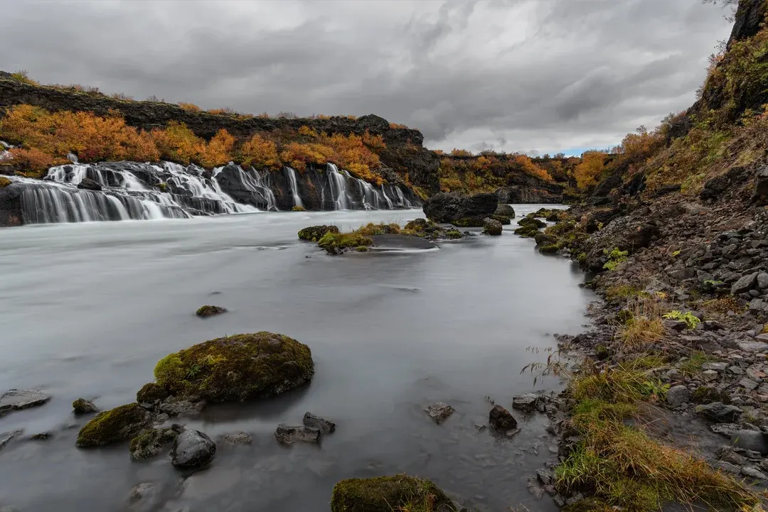 Hraunfossar waterfalls