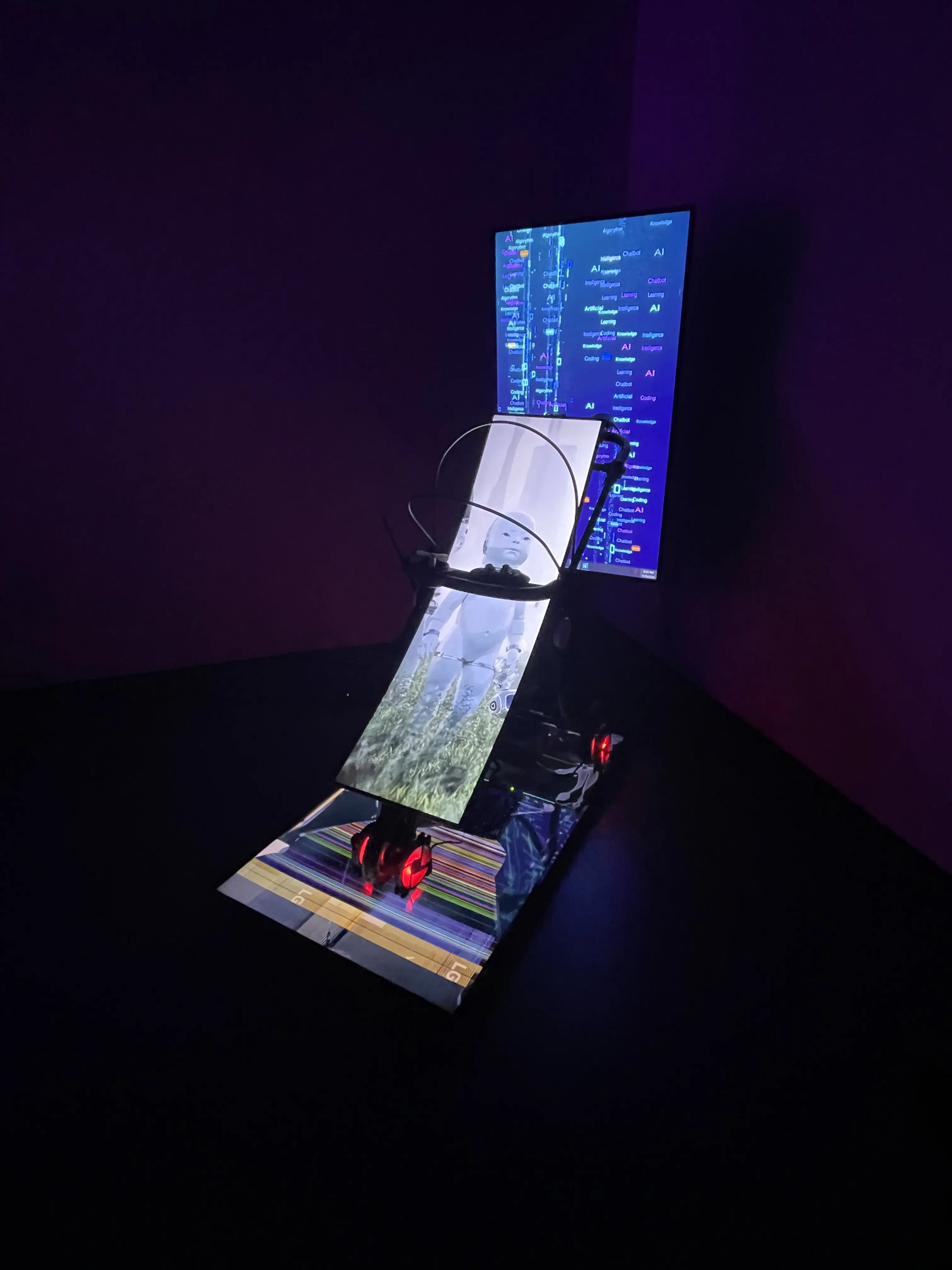 Baby AGI - Digital installation exploring AI development