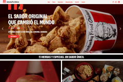 KFC Puerto Rico website screenshot