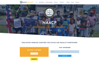 NAACP Berkshires Website Screenshot