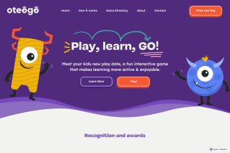 Oteogo Website Screenshot