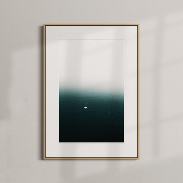 Samotny żagiel — fine art print
