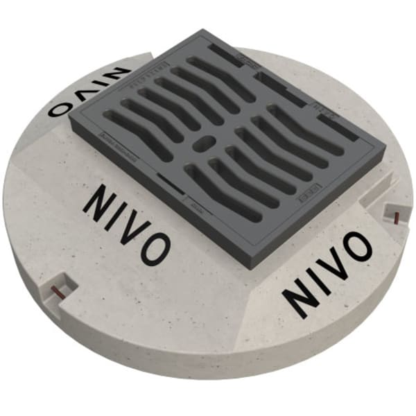 BGS Guss Strassenrost NIVO N640S50 450 x 360 mm C250-thumbnail