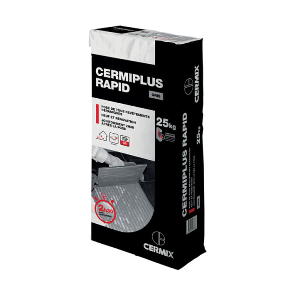 Cermiplus Rapid Klebemörtel grau 25 kg-thumbnail