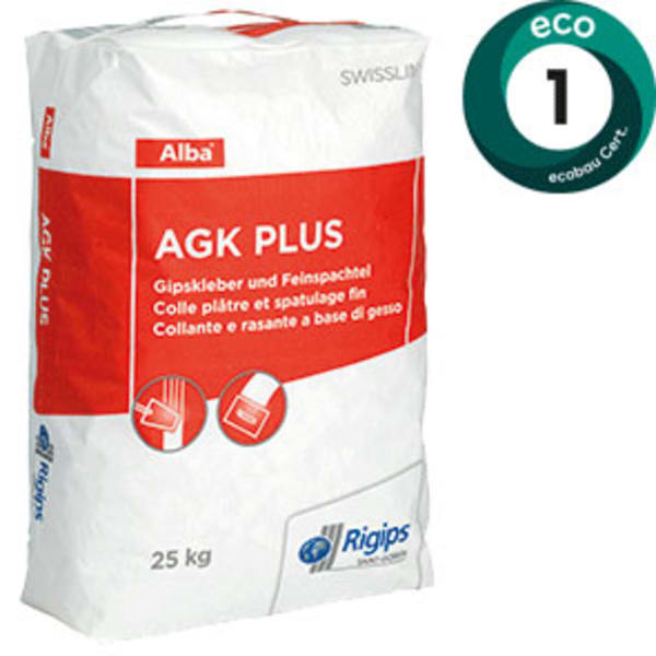 Rigips Alba Gipskleberspachtel AGK plus 25 kg-thumbnail