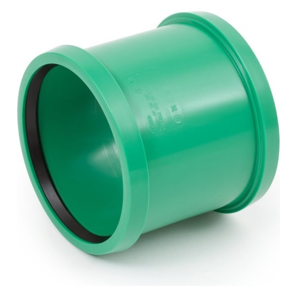 Rehau PP Ueberschiebemuffe SN 8 150 mm grün-thumbnail