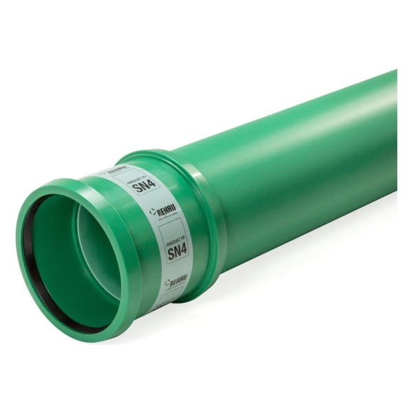 Rehau PP Kanalrohr SN 4  150 mm  6 m grün-thumbnail