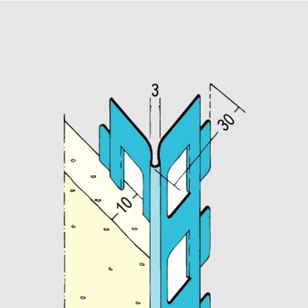Kantenprofil Innenputz ab 10 mm rund-thumbnail