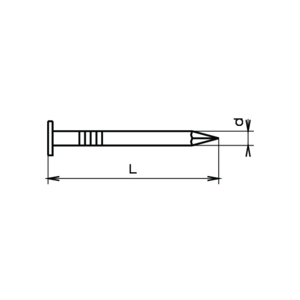 Breitkopf-Stifte Stahl feuerverzinkt 3.1 x 70 mm à 5 kg-thumbnail