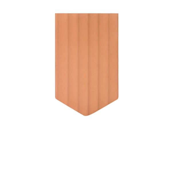 Biberschwanz Firstplatte 17/28 gewellt spitz braun (ZR)-thumbnail