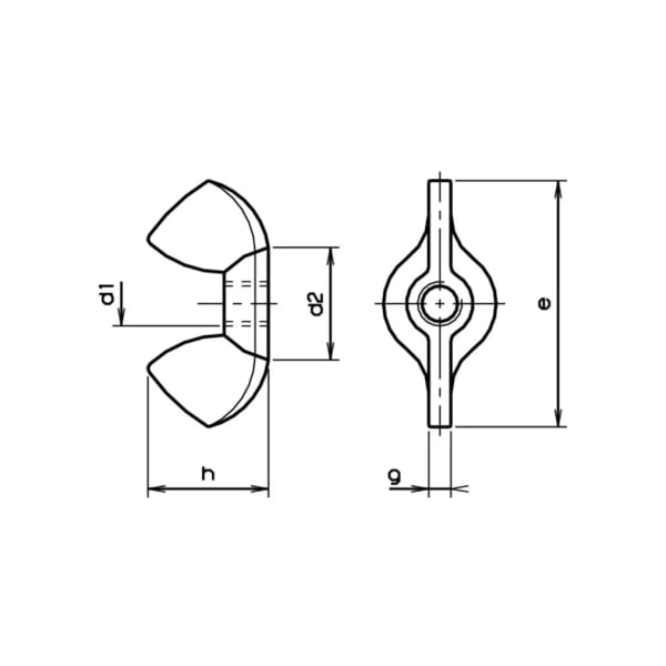 bestaPAC Flügelmutter rostfrei M8 6 Stk.-thumbnail