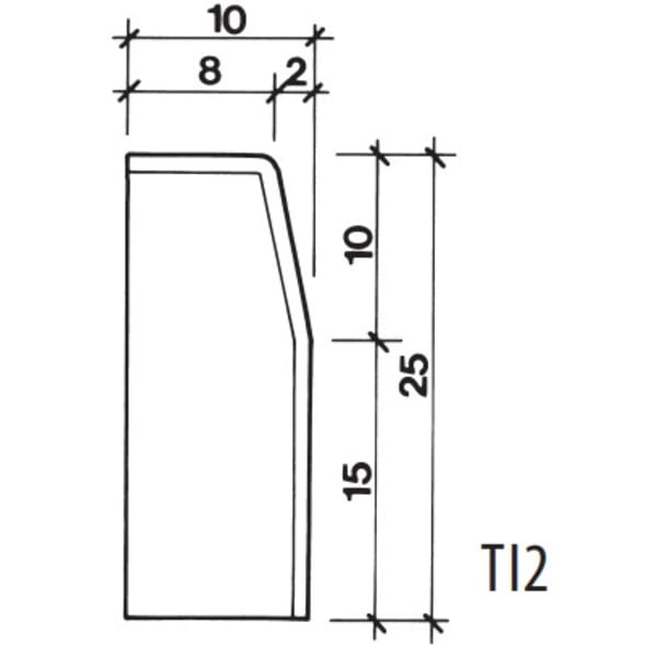 Silidur Trottoirstein grau 100 cm TI 2-thumbnail