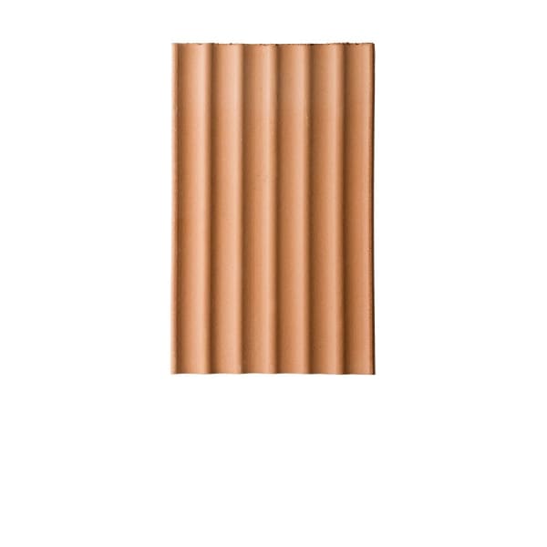 Biberschwanz Traufplatte 17/27 gewellt naturrot (ZR)-thumbnail
