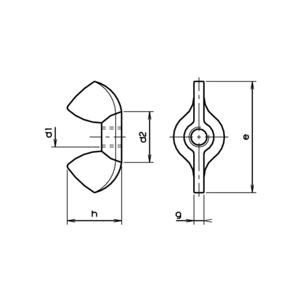 bestaPAC Flügelmutter verzinkt M5 5 Stk.-thumbnail