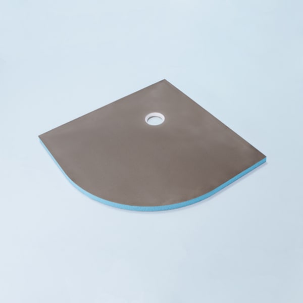 Wedi Fundo Borgo Bodenelement Viertelkreis Ablauf dezentral 1000 x 1000 x 40 mm-thumbnail