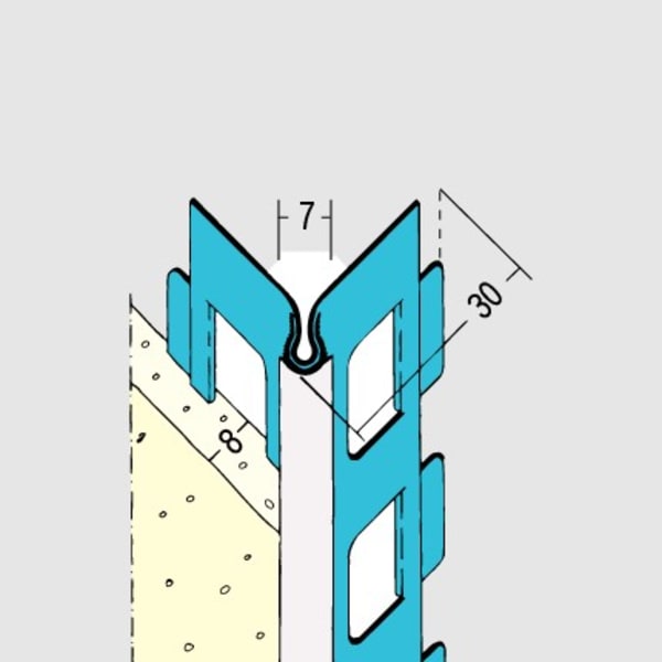 Protektor Kantenprofil 1023 PVC aussen 300 cm 8 mm -thumbnail