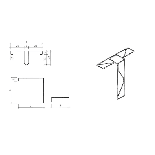 Z-Bügel rostfrei 26 cm lang Ø 4 mm W.-Nr.:1.4301 1 Bund à 50 Stk. -thumbnail