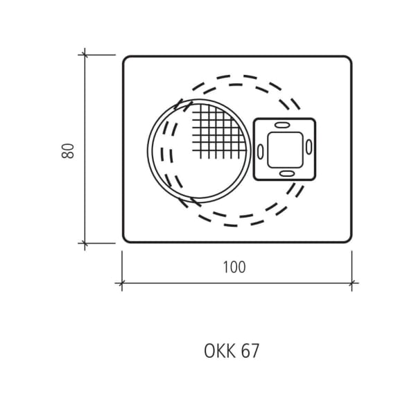 Autobahnartikel OKK 67, Podestplatte, L 1000, B 800, H 100-thumbnail