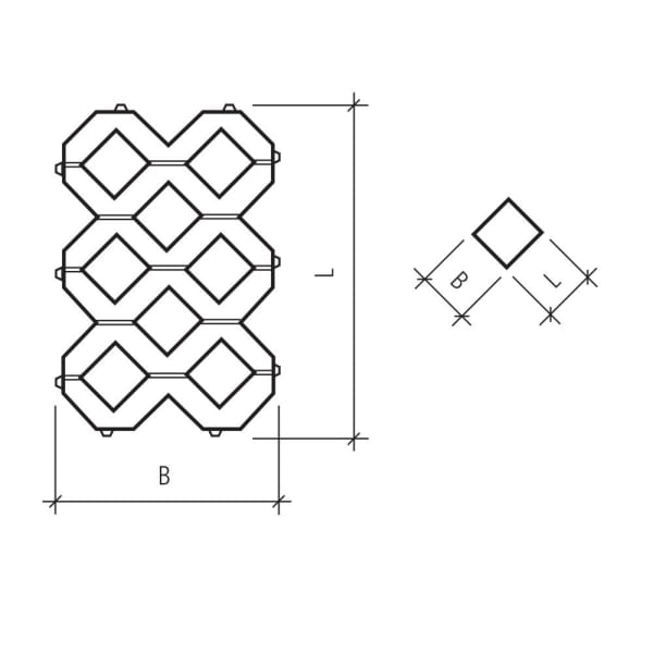 GRISON Rasengitterstein, Füllsteine, L 8, B 8, H 12, porphyr-thumbnail
