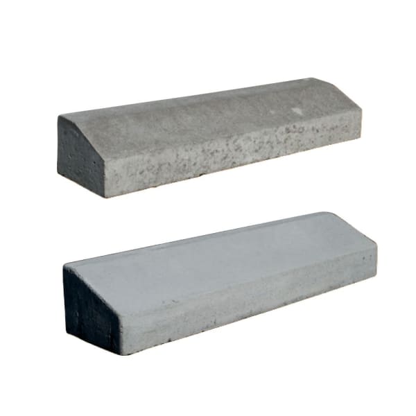 Inselstein Typ B Gerade grau L 50 cm B 23 cm H 18 cm h1 10.5 cm -thumbnail