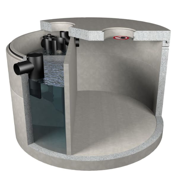friwa-sep Kompaktanlage SF/MAS/AS NG 3-10 Ø 2500 H 2330 mm d1 600 mm -thumbnail