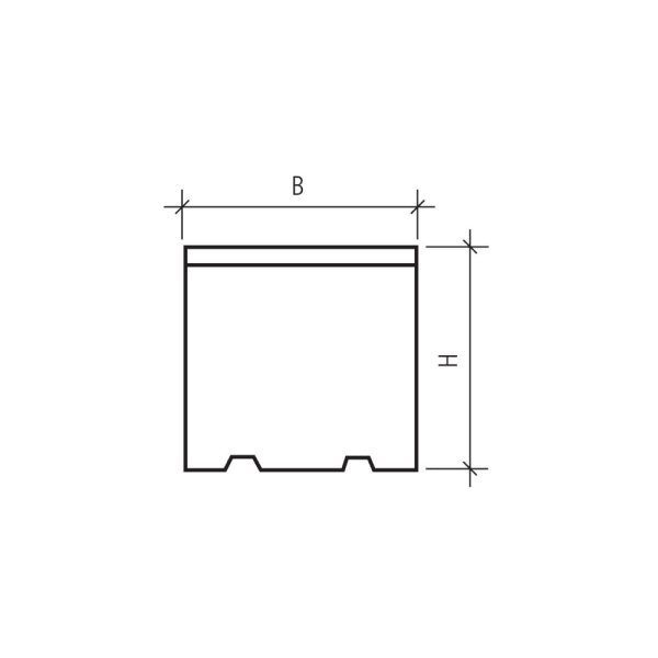 Rinnstein grau glatt vollkantig L 25 cm B 10 cm H 5 cm -thumbnail